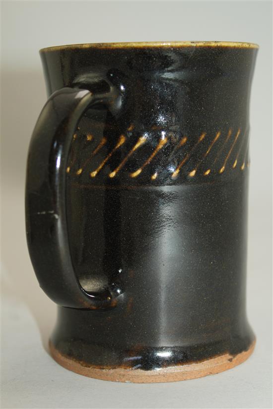 Bernard Leach. A St Ives pottery ALE mug, 13cm